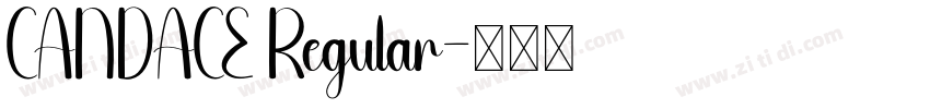 CANDACE Regular字体转换